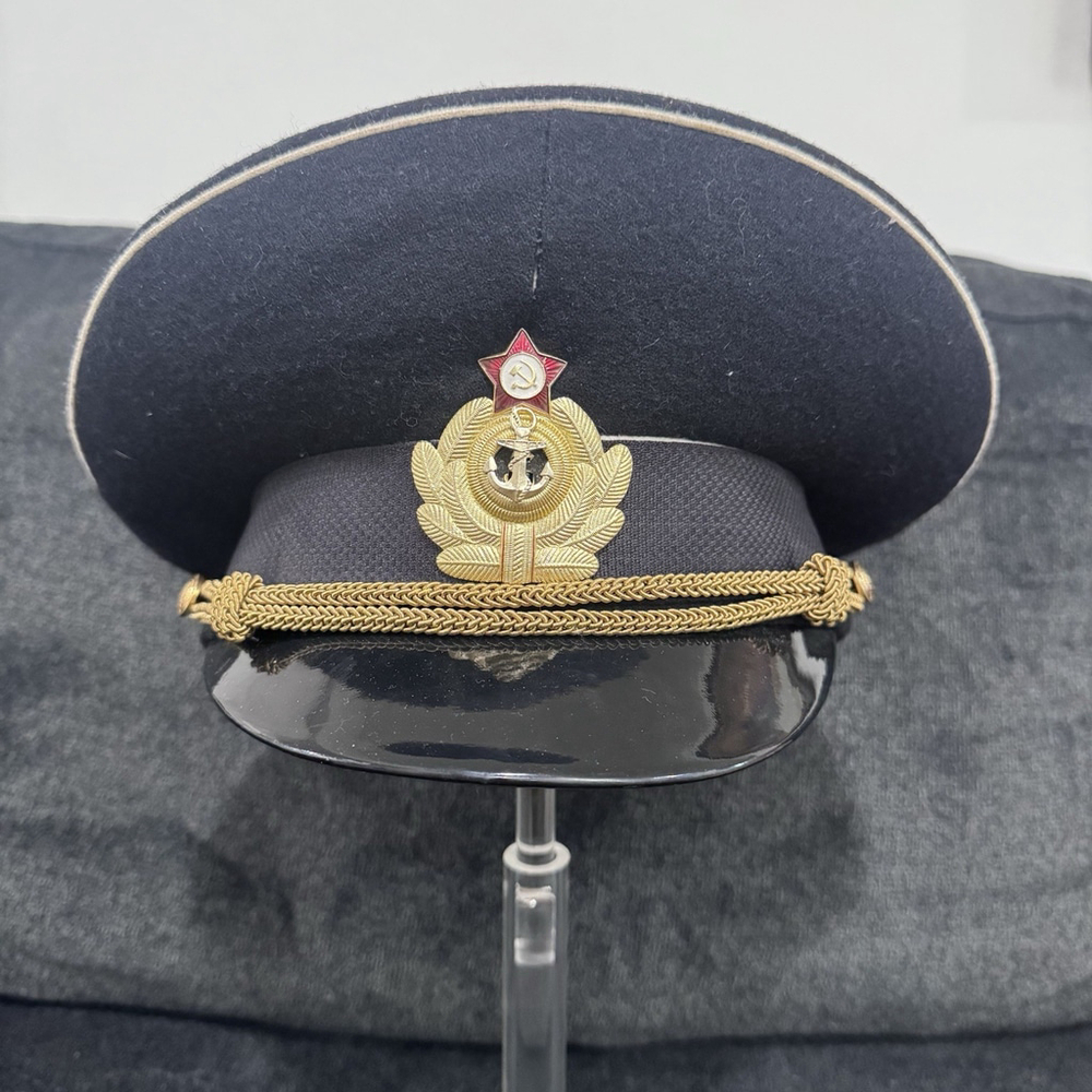 SOVIET RUSSIAN NAVY VISOR HAT CAP CAPTAIN